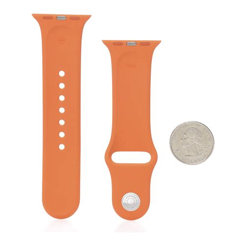 hermes orange silicone|authentic hermes bands.